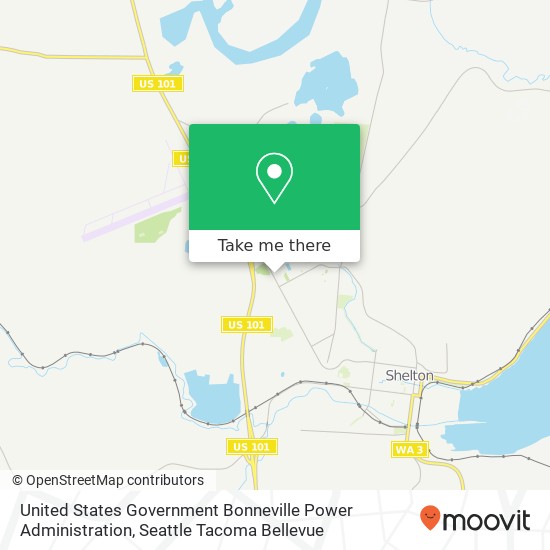 Mapa de United States Government Bonneville Power Administration