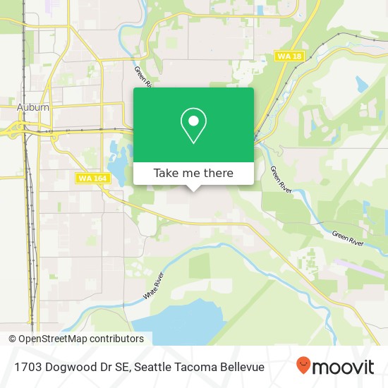 Mapa de 1703 Dogwood Dr SE, Auburn, WA 98092