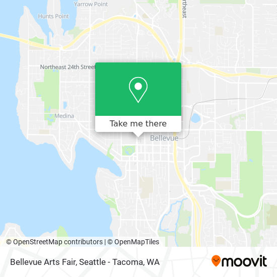 Bellevue Arts Fair map