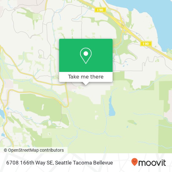 Mapa de 6708 166th Way SE, Bellevue, WA 98006