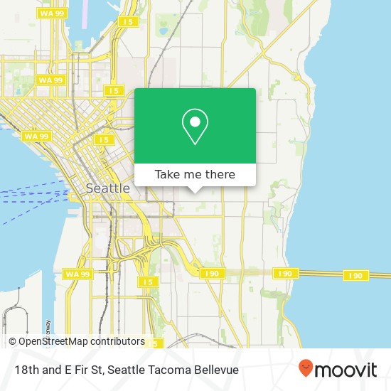 Mapa de 18th and E Fir St, Seattle, WA 98122