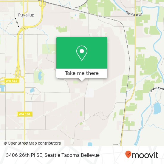 3406 26th Pl SE, Puyallup, WA 98374 map