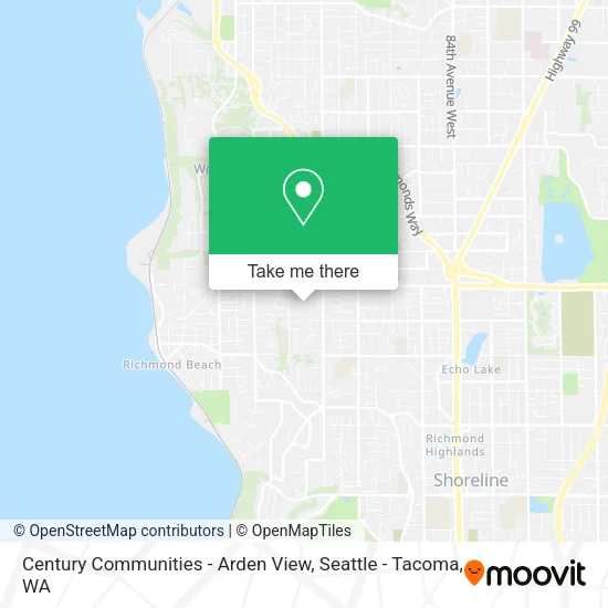 Mapa de Century Communities - Arden View