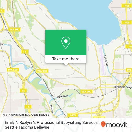 Emily N Rozlynn's Professional Babysitting Services, 12625 74th Ave S map