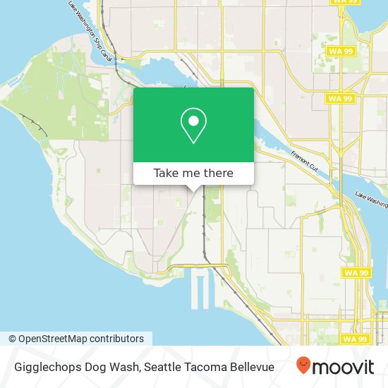 Gigglechops Dog Wash, 2809 Thorndyke Ave W map