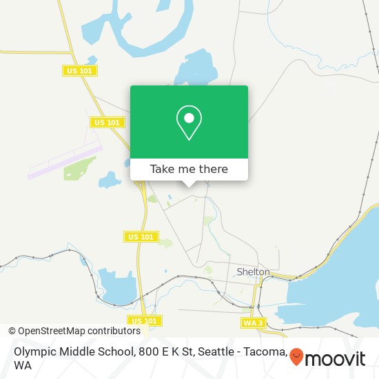 Mapa de Olympic Middle School, 800 E K St