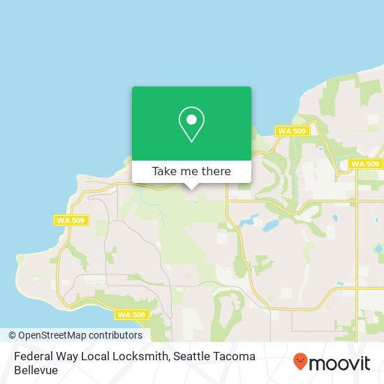 Mapa de Federal Way Local Locksmith, 31806 54th Ave SW