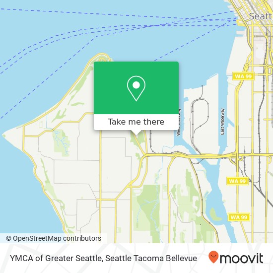 YMCA of Greater Seattle, Fauntleroy Ave SW map