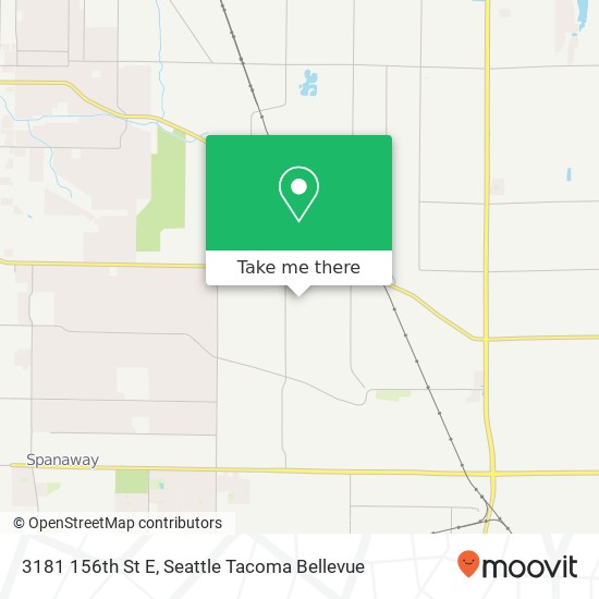 Mapa de 3181 156th St E, Tacoma, WA 98446