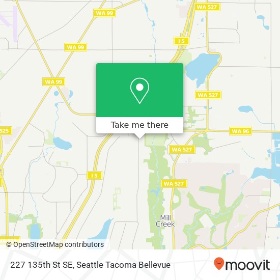 Mapa de 227 135th St SE, Everett, WA 98208