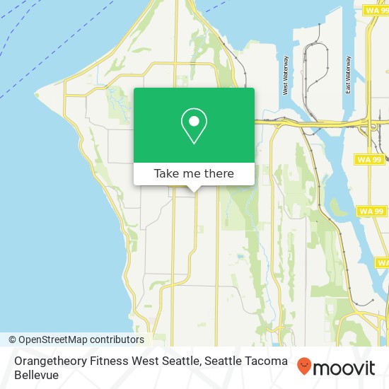 Orangetheory Fitness West Seattle, 4755 Fauntleroy Way SW map