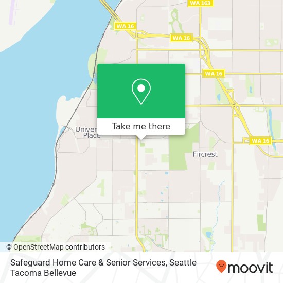 Safeguard Home Care & Senior Services, 7406 27th St W map