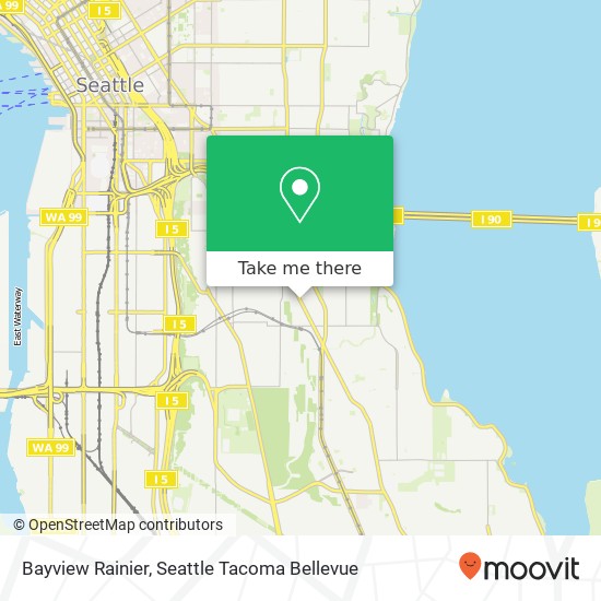 Mapa de Bayview Rainier, Seattle, WA 98144