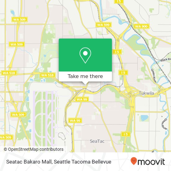 Mapa de Seatac Bakaro Mall, 15245 International Blvd