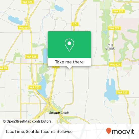 Mapa de TacoTime, 167th St SW