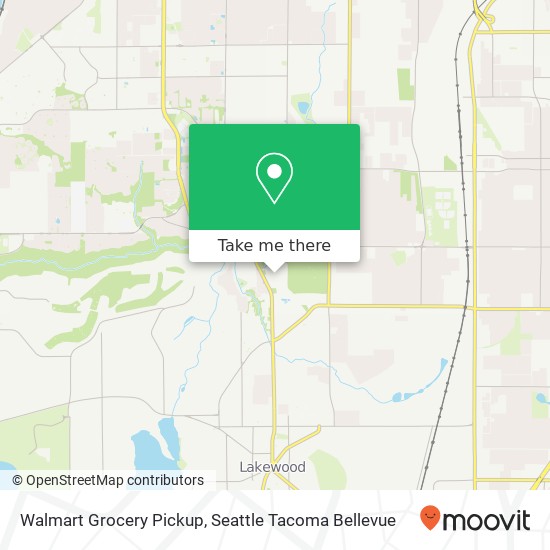Mapa de Walmart Grocery Pickup, 7001 Bridgeport Way W