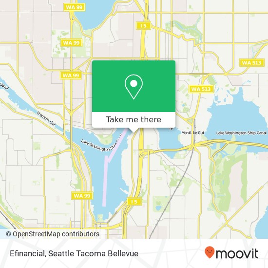 Mapa de Efinancial, 2849 Eastlake Ave E