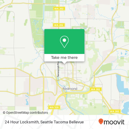 24 Hour Locksmith, 8935 160th Ave NE map