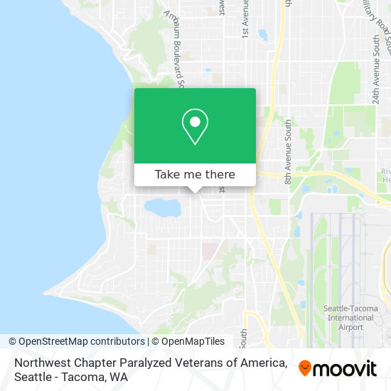 Northwest Chapter Paralyzed Veterans of America map