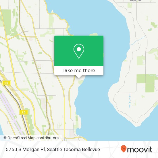 Mapa de 5750 S Morgan Pl, Seattle, WA 98118