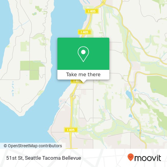 Mapa de 51st St, Newcastle, WA 98056