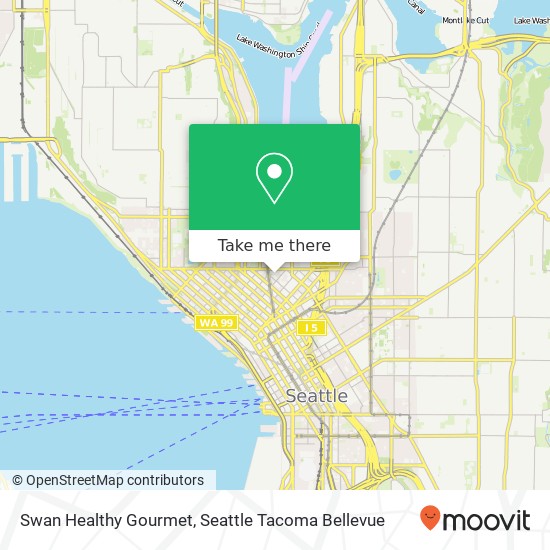 Mapa de Swan Healthy Gourmet, 2100 9th Ave