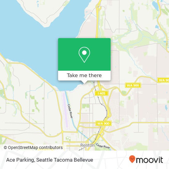 Mapa de Ace Parking, 1053 Lake Washington Blvd N