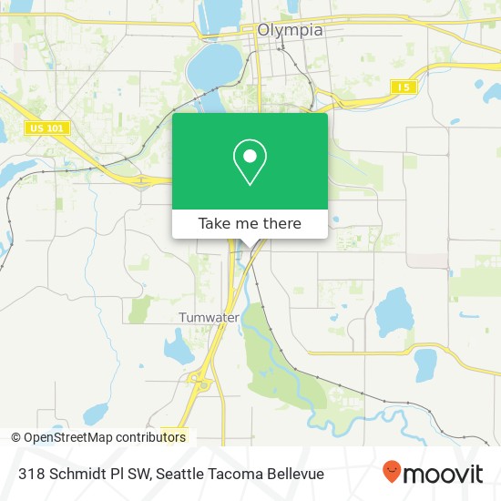 Mapa de 318 Schmidt Pl SW, Tumwater, WA 98501