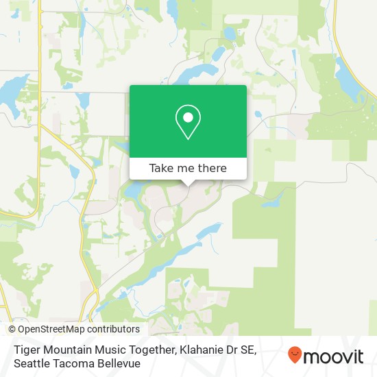 Mapa de Tiger Mountain Music Together, Klahanie Dr SE