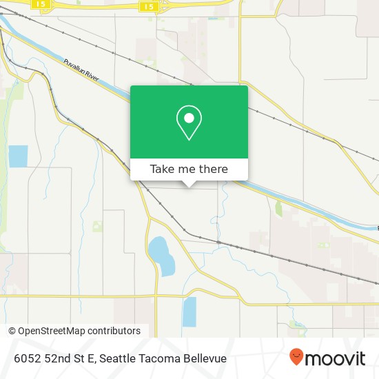 Mapa de 6052 52nd St E, Puyallup, WA 98371