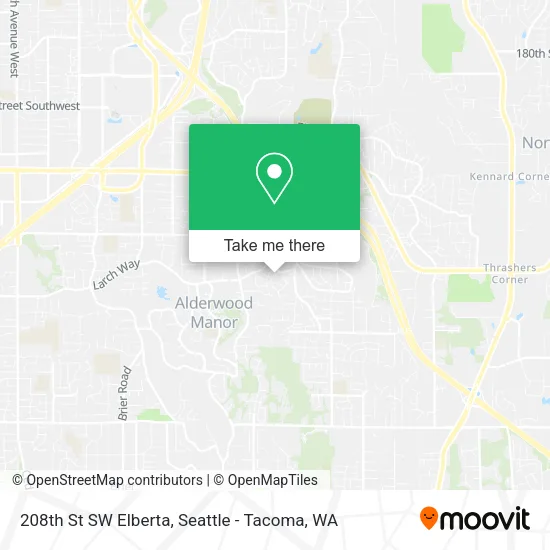 Mapa de 208th St SW Elberta