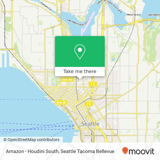 Mapa de Amazon - Houdini South, 333 Boren Ave N