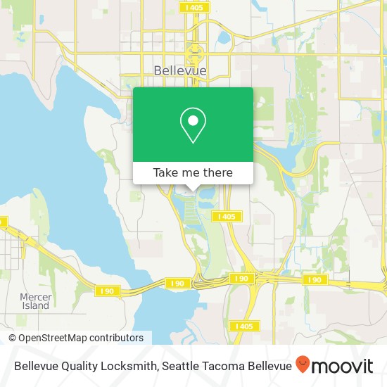 Mapa de Bellevue Quality Locksmith, 1756 114th Ave SE