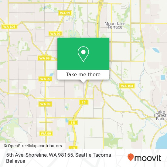 Mapa de 5th Ave, Shoreline, WA 98155