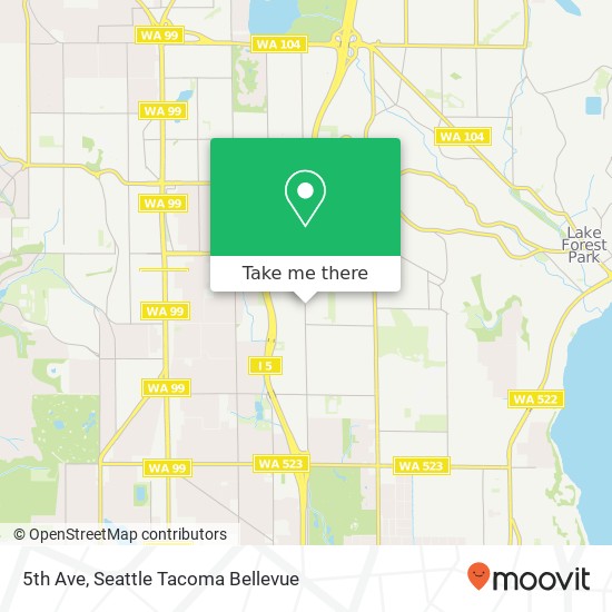 5th Ave, Shoreline, WA 98155 map