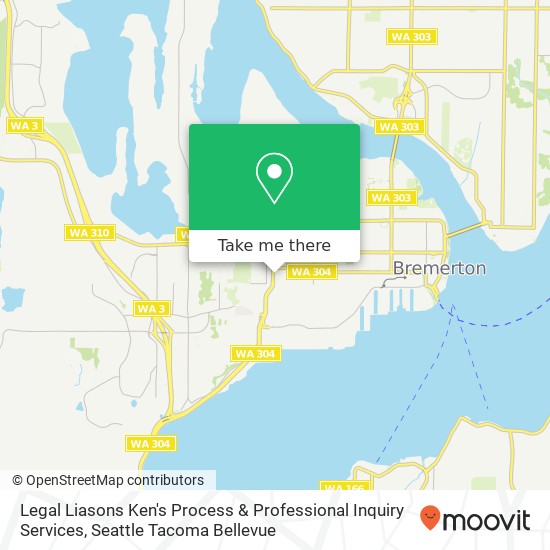 Mapa de Legal Liasons Ken's Process & Professional Inquiry Services, 126 N Callow Ave