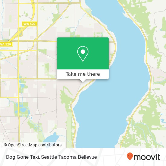 Dog Gone Taxi, 175th Pl NE map