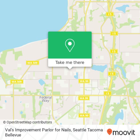 Mapa de Val's Improvement Parlor for Nails, 30714 8th Pl S