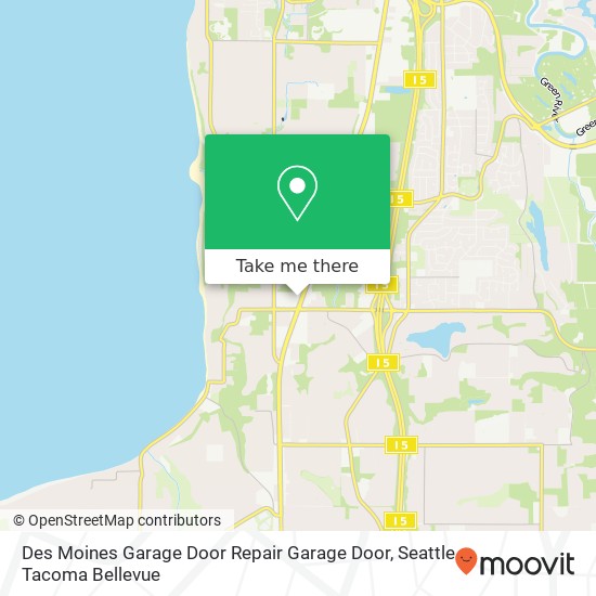 Des Moines Garage Door Repair Garage Door, 27055 Pacific Hwy S map