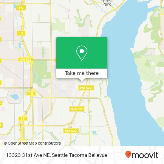 Mapa de 13323 31st Ave NE, Seattle, WA 98125