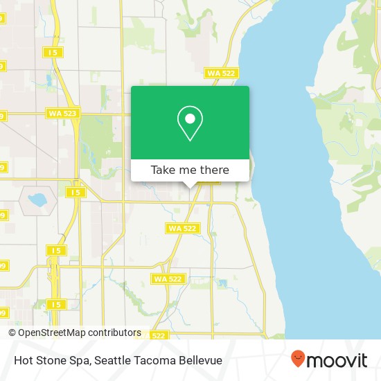 Mapa de Hot Stone Spa, 3002 NE 127th St