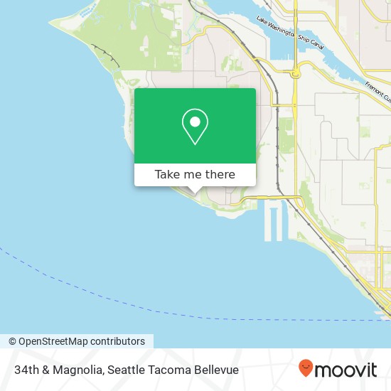 Mapa de 34th & Magnolia, Seattle, WA 98199