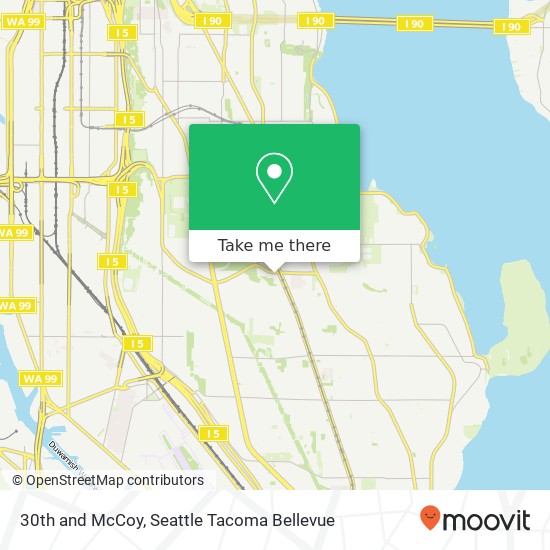 30th and McCoy, Seattle, WA 98108 map