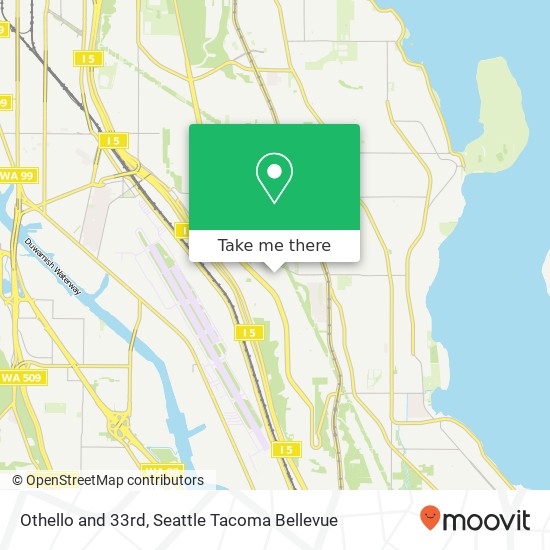 Mapa de Othello and 33rd, Seattle, WA 98118