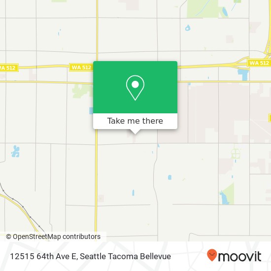 Mapa de 12515 64th Ave E, Puyallup, WA 98373