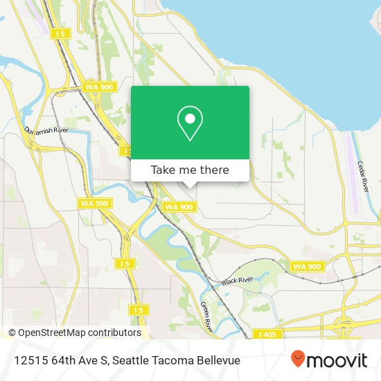 Mapa de 12515 64th Ave S, Seattle, WA 98178