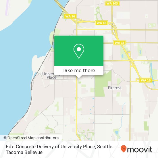 Mapa de Ed's Concrete Delivery of University Place, 27th St W