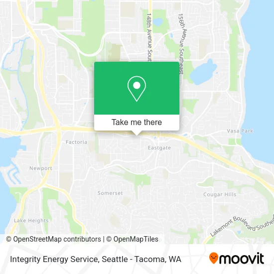 Mapa de Integrity Energy Service