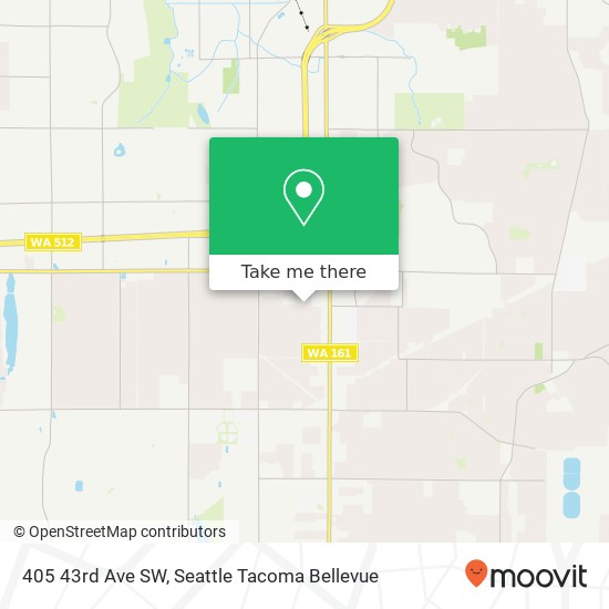 Mapa de 405 43rd Ave SW, Puyallup, WA 98373