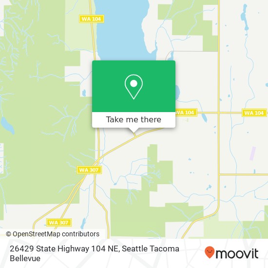 Mapa de 26429 State Highway 104 NE, Kingston, WA 98346